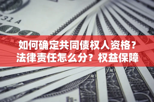 北京如何确定共同债权人资格？法律责任怎么分？权益保障技巧揭秘！