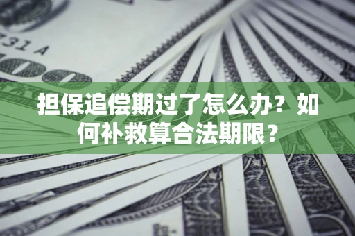 北京担保追偿期过了怎么办？如何补救算合法期限？