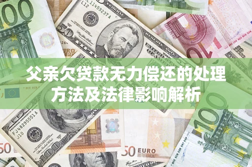 北京父亲欠贷款无力偿还的处理方法及法律影响解析