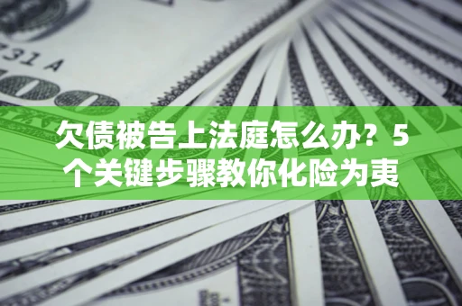 北京欠债被告上法庭怎么办？5个关键步骤教你化险为夷