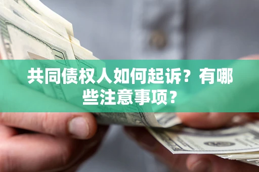 北京共同债权人如何起诉？有哪些注意事项？